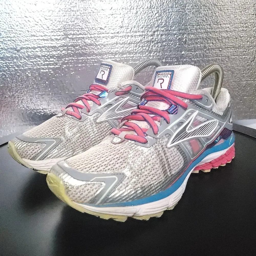 Brooks Women's Brooks Ravenna 6 Raspberry Paradise Gray Running Shoes 7.5 B - Picture 2 of 13